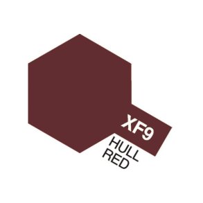 XF-9 Hull Red, Acrylic Mini 10 ml (penselmaling, mat) - Tamiya